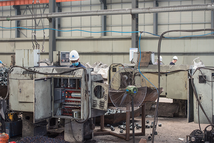 新乡网架配件-锥头加工车间